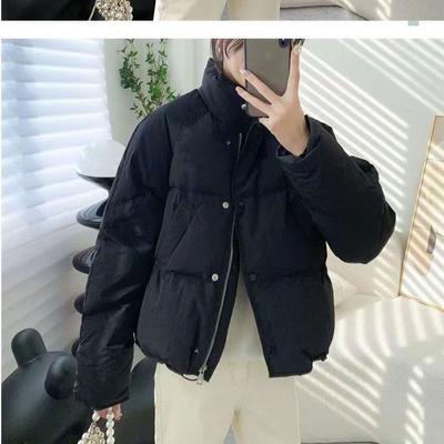 Winter Short Puffer Coat Women's Cotton Padded Loose Fit Jacket for Petite Women