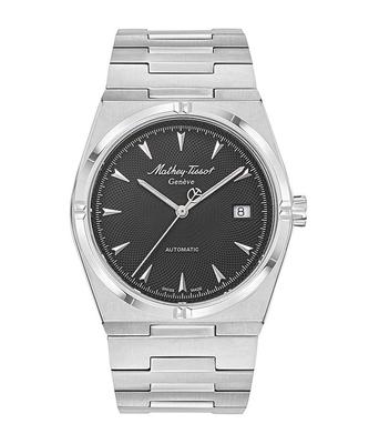 Zeus Stainless Steel Black Dial Automatic H118ATAN Men's Watch