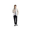 Li-Ning Sports Casual Minimalist Color Block Hooded Windbreaker Jacket Unisex Jacket Light-Yellow Cream AFDUC59-4