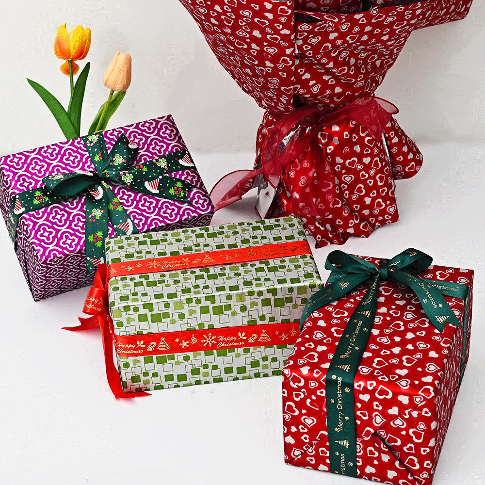 5m/10m Waterproof PVC Gift Wrapping Paper Christmas Birthday Floral Packaging Paper Moisture Proof Oil Resistant Craft Paper