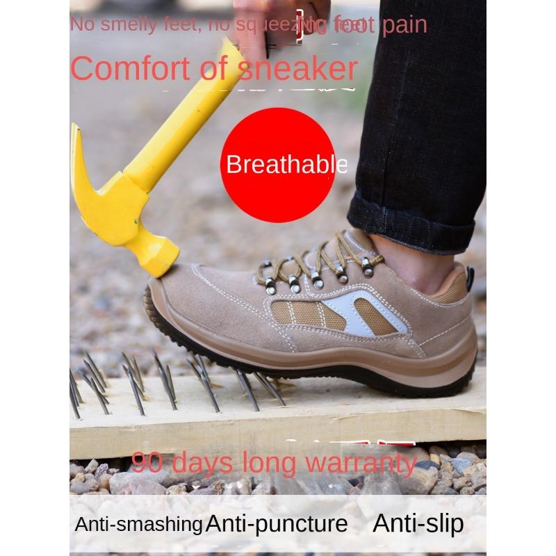 Labor Insurance Shoes Men's Work Shoes Lightweight Anti-smashing and Anti-piercing Steel Baotou Women's Construction Site Shoes