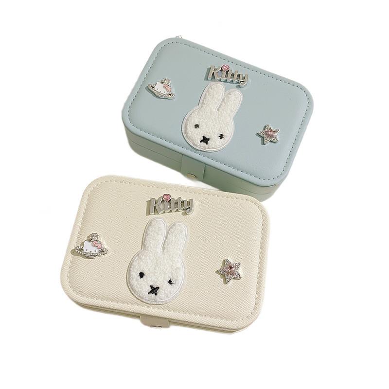 Miffy Bunny Jewelry Organizer With Large Capacity For Earrings Rings And Necklaces Perfect For Gift Giving
