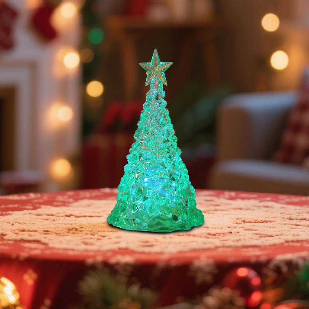Christmas Decorations Luminous Crystal Christmas Tree Desktop Window Display Children's Christmas Gift