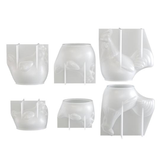 3D Rooster Hen Silicone Mold DIY Easter Candle Plaster Craft Mold Flexible Reusable Craft Mold for Resin Soap & Home Decor