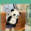 Panda Plüsch Rucksack Cartoon Weiche Puppe Tasche mit Reißverschluss für den täglichen Gebrauch