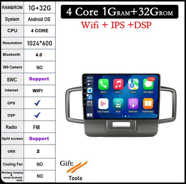 

9 lnch For Honda Freed 1 2008-2016 Android 14 QLED/Screen Car Radio Multimedia Video Players CarPlay Carplay