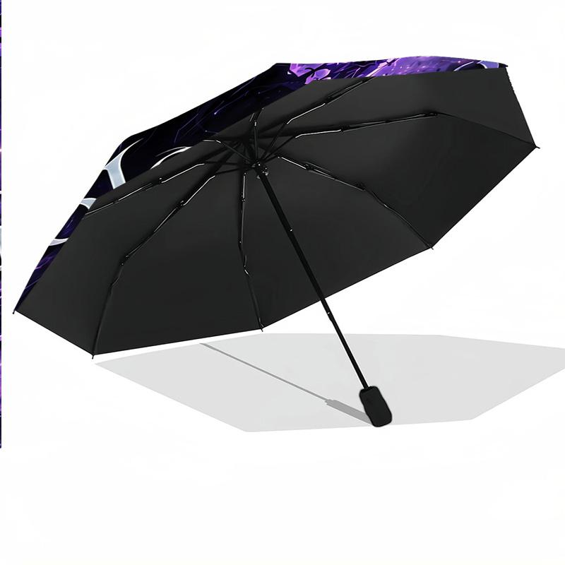 Portable Auto Folding Umbrella,Solo Leveling 8 Rib Waterproof Umbrella For Camping Commute