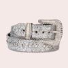 Cool Gothic Waist Chain Casual Belt Studded Waist Ceinture Lady Glittered Belt