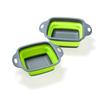 Foldable Silicone Colander Set: Easy-to-Store Round Kitchen Drain Baskets