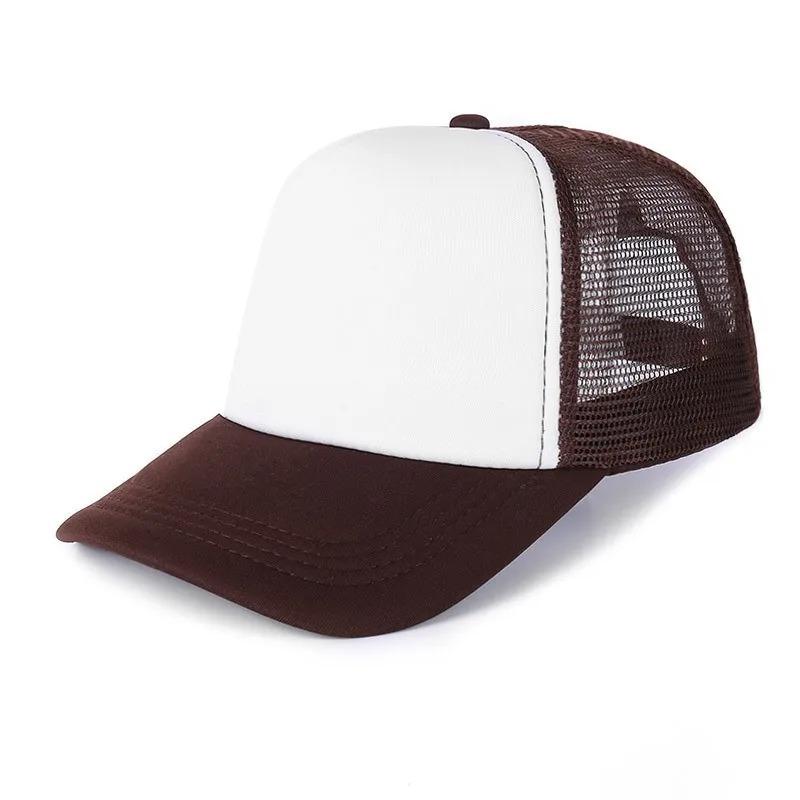 Unisex Cheaper 5 Panel Trucker Hat For Adult Summer Net Baseball Cap Men Women For Him Her Blank Mesh Adjustable Sun Hat Visor