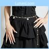 Heart Faux Fashion Pearl Waist Chain With Metal For Summer Womens Wear Party
