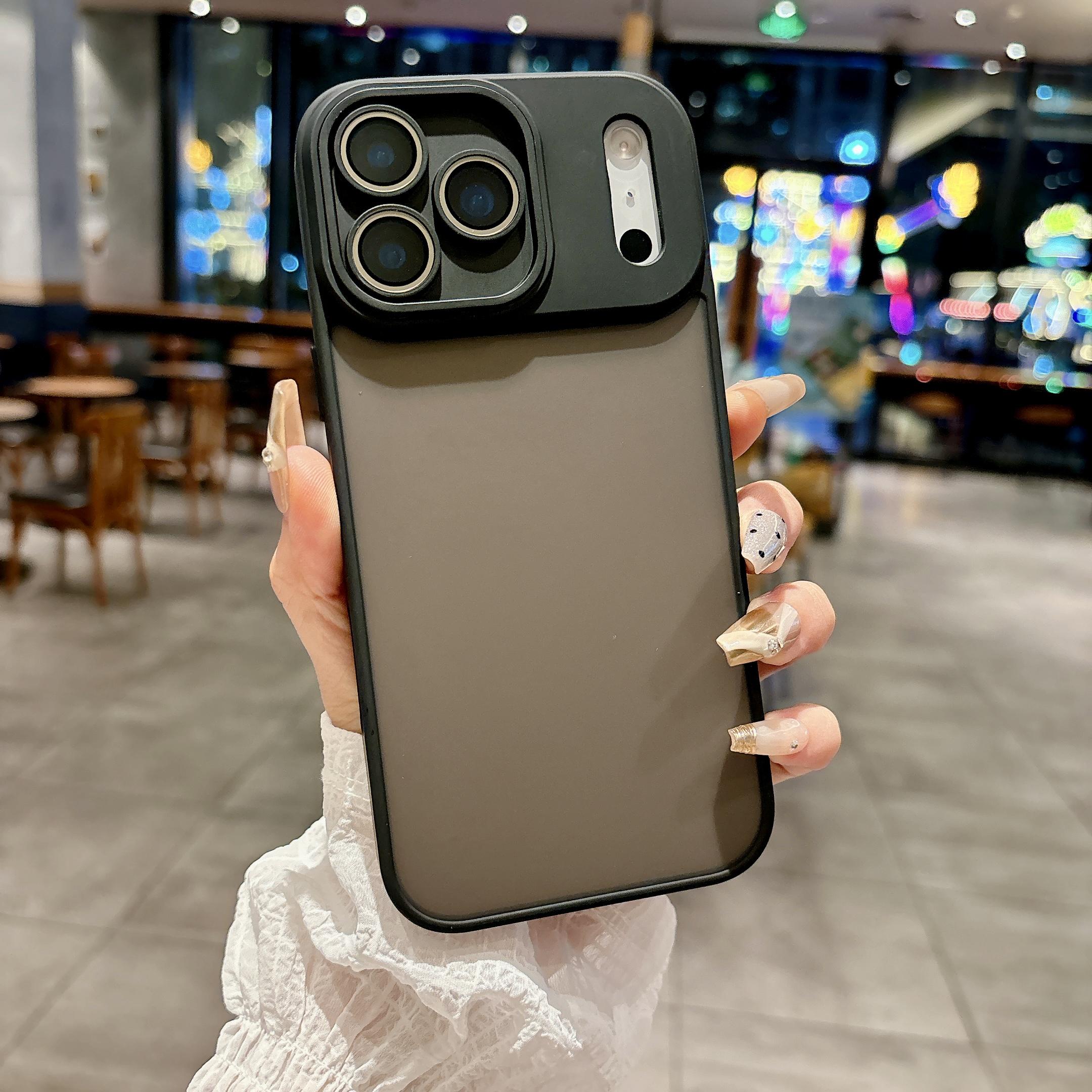 

Luxury Shockproof Frosted Matte Phone Case For iPhone 17 15 14 13 12 11 Pro Max Plus Air Lens Glass Protective Cover Funda Coque iPhone 15 Pro Max