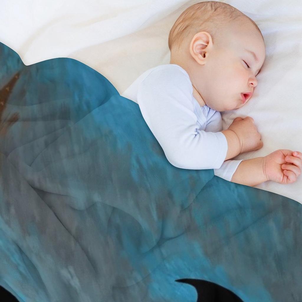 Magical Nanny Over London Throw Blanket Softest anime Hair Moving Blankets