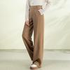 Fanzhen Women's High-Waist Wide-Leg Wool Blend Casual Pants