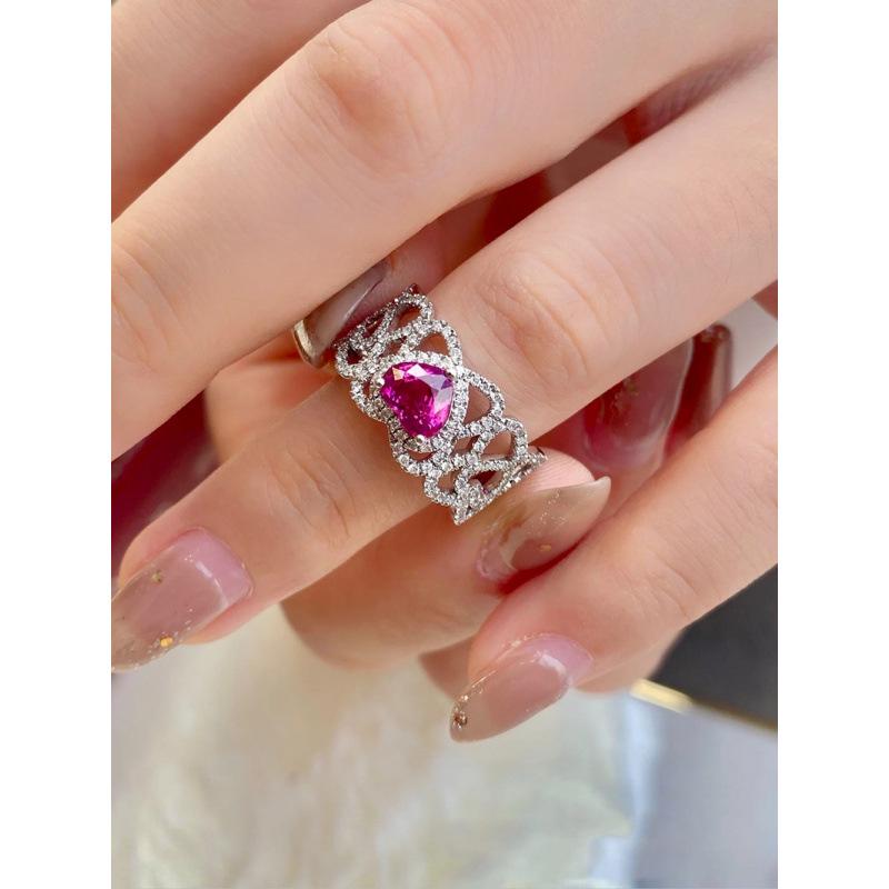 Adjustable Heart-Shaped Women s Ring - Trendy, Simple, High-End Design Adjustable Open