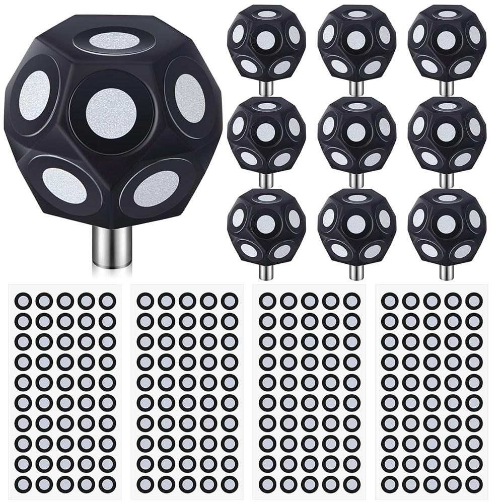 ABWR-Multi-Angle Marker Set Of 10 Pieces For 4 Sheets 200 Points 6.0 Mm 3D Scanner Markers Dot Stickers Turntable For 3D Scannin