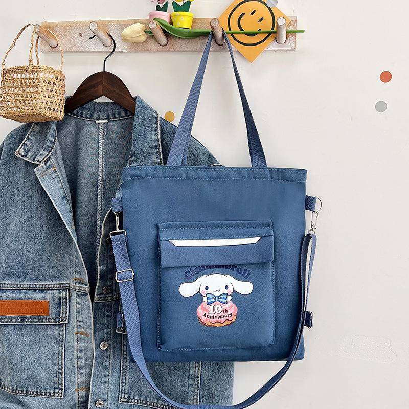 Geantă de tutoriat pentru studenți de capacitate mare, geantă de pânză, geantă de umăr nouă, geantă messenger dulce la modă, rucsac