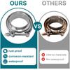 3 Inch V Band Clamp, Exhaust V Band Clamp 3 Inch With Male Female Flanges 304 Stainless Steel(1Pcs).