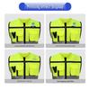 High-Visibility Multi-Pocket Reflective Vest - Color Block, Stand-Up Collar for Traffic Safety