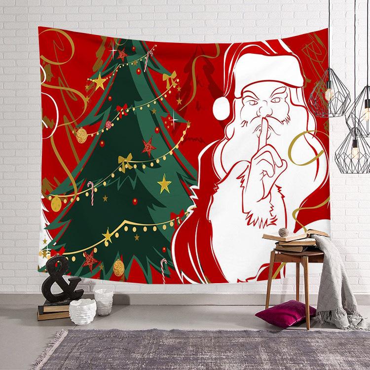 Wohnzimmer Wandteppich Weihnachtsdruck Wandbehang Schlafzimmer Wandteppich