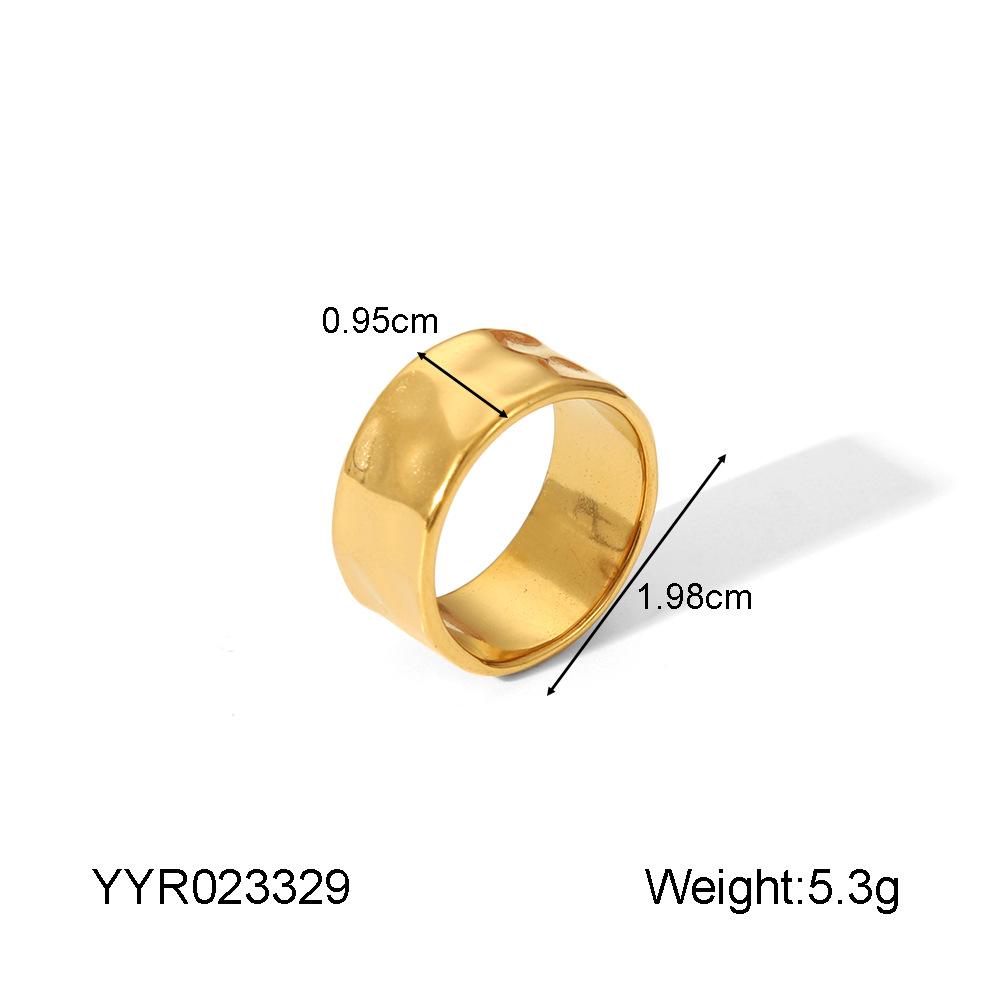 Gold Color Stainless Steel Openable Rings For Women Geometric Layered Figure Accessory