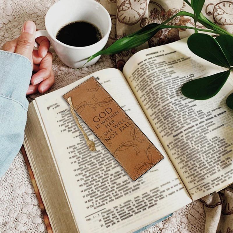 2ks Personalizovaná křesťanská kožená záložka Náboženská záložka do knihy Dárek k výročí pro něj/ji Dárek pro čtenáře