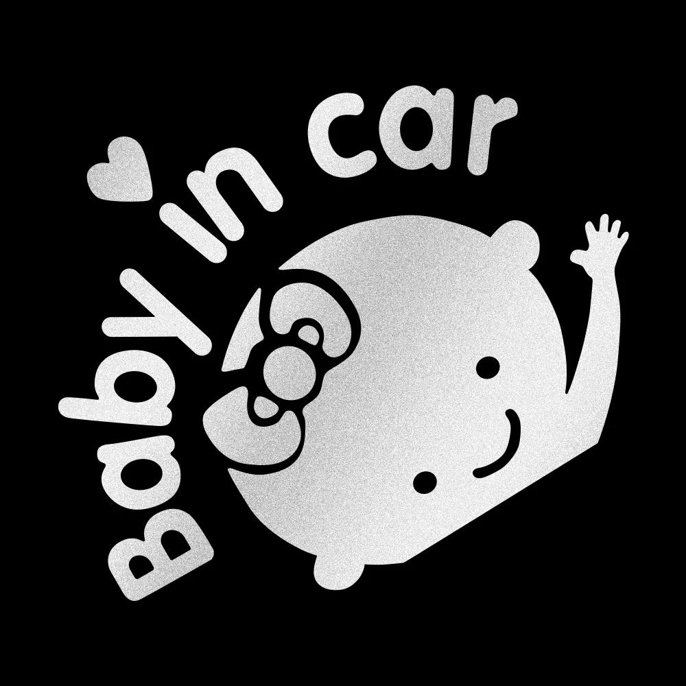3D Cartoon Sticker Baby In Car Auto Window Glass Funny Creative Baby on Board Decor Personalized Decoration Exterior Accessories