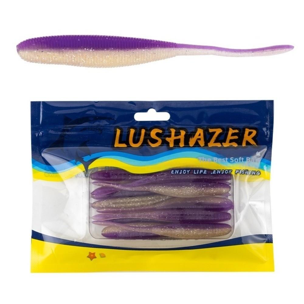 Confezione da 10/18 pezzi Lunghezza 75mm/100mm Esca Morbida Esche da Pesca Esca Morbida Realistica Pesca in Acqua Dolce