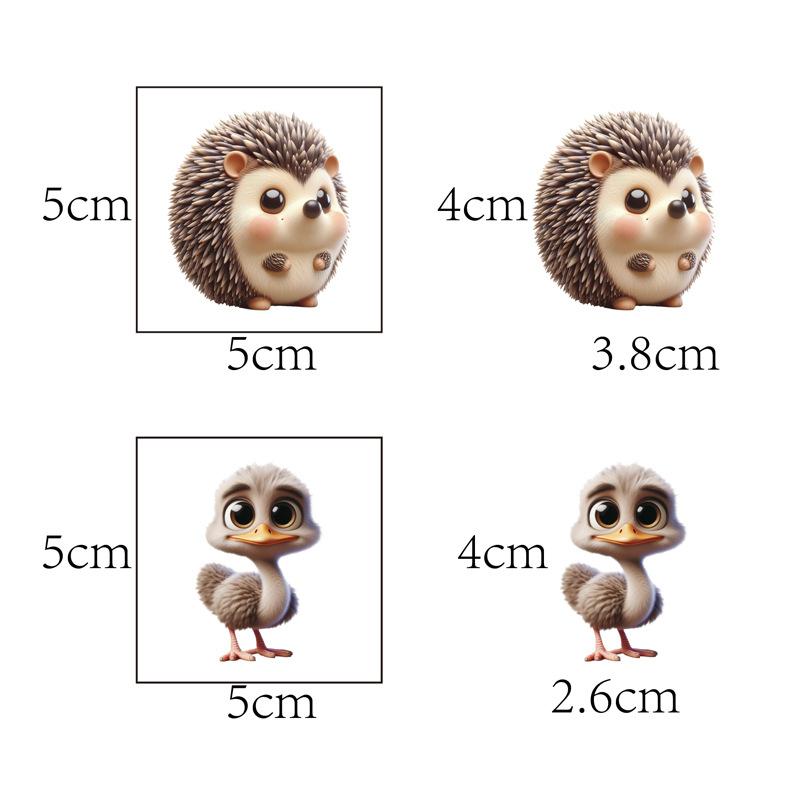 20Pcs Cartoon Animal Tattoo Stickers Cute Children Birthday Party Temporary Waterproof Funny Kawaii Tattoos Sticker Gift Toy