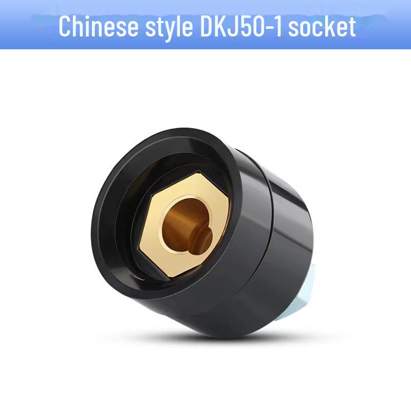 European Style All-Copper Welding Machine Quick Connector Plug DJK10-25 35-50