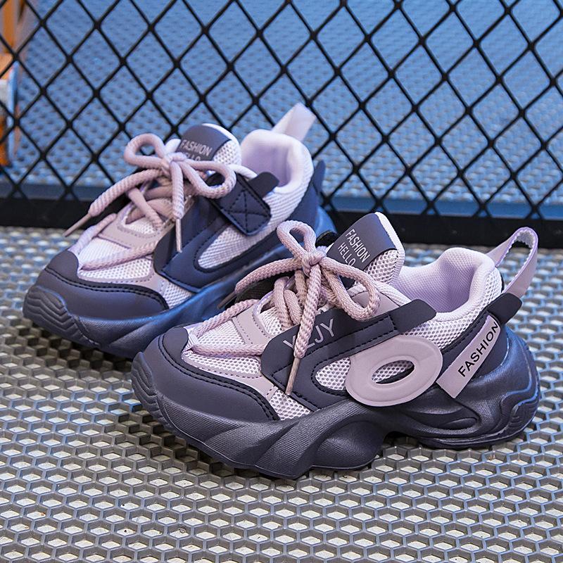 

Туфли-папы для девочек-одноклассниц весна 2025 новые детские спортивные туфли для девочек среднего и старшего возраста зимние бархатные хлопковые туфли 27