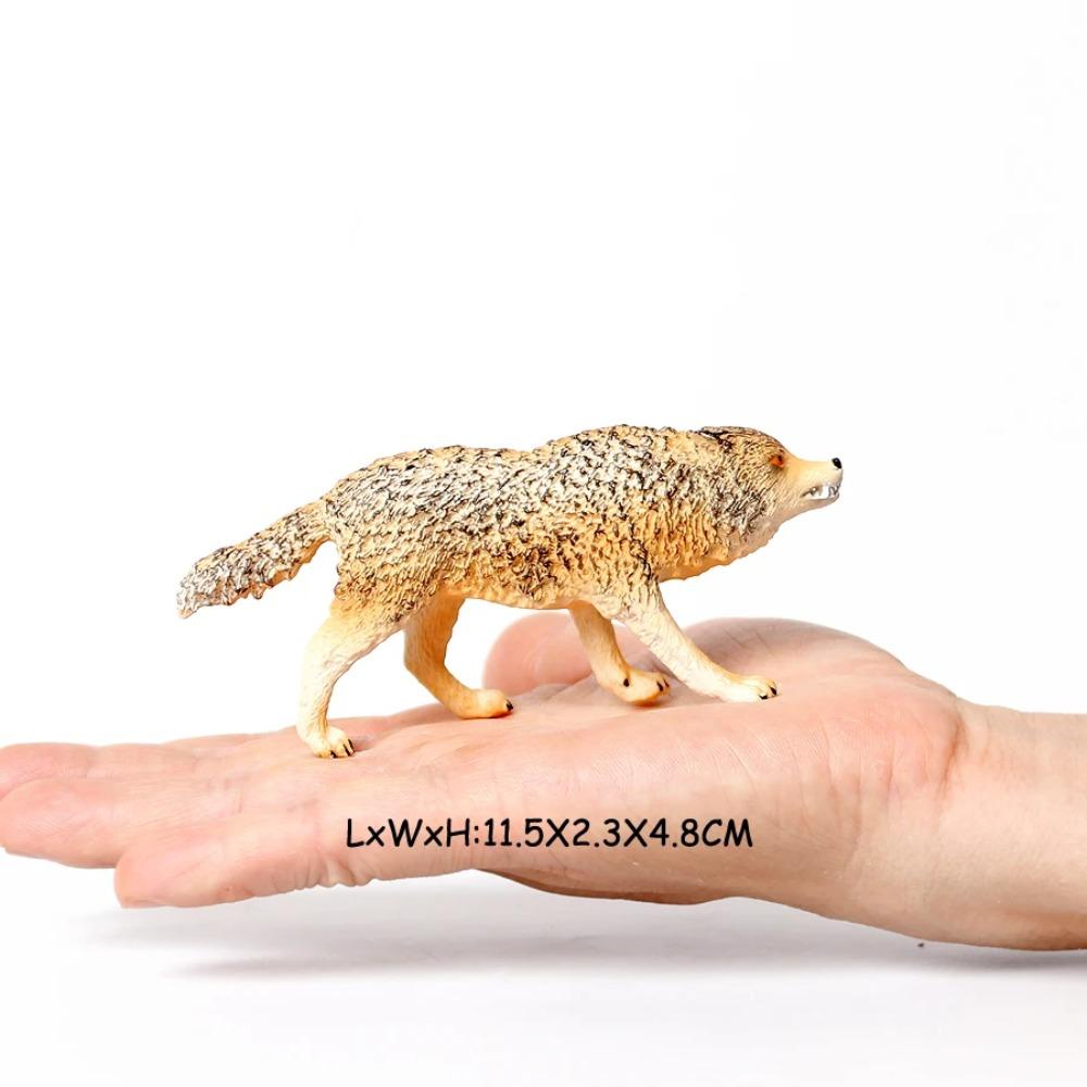 Realistische Wilde Dieren Arctische Wolf Buidelwolf Gorgonops Manenwolf Model Actiefiguren Jungle Bos Dier Speelgoed voor Kinderen