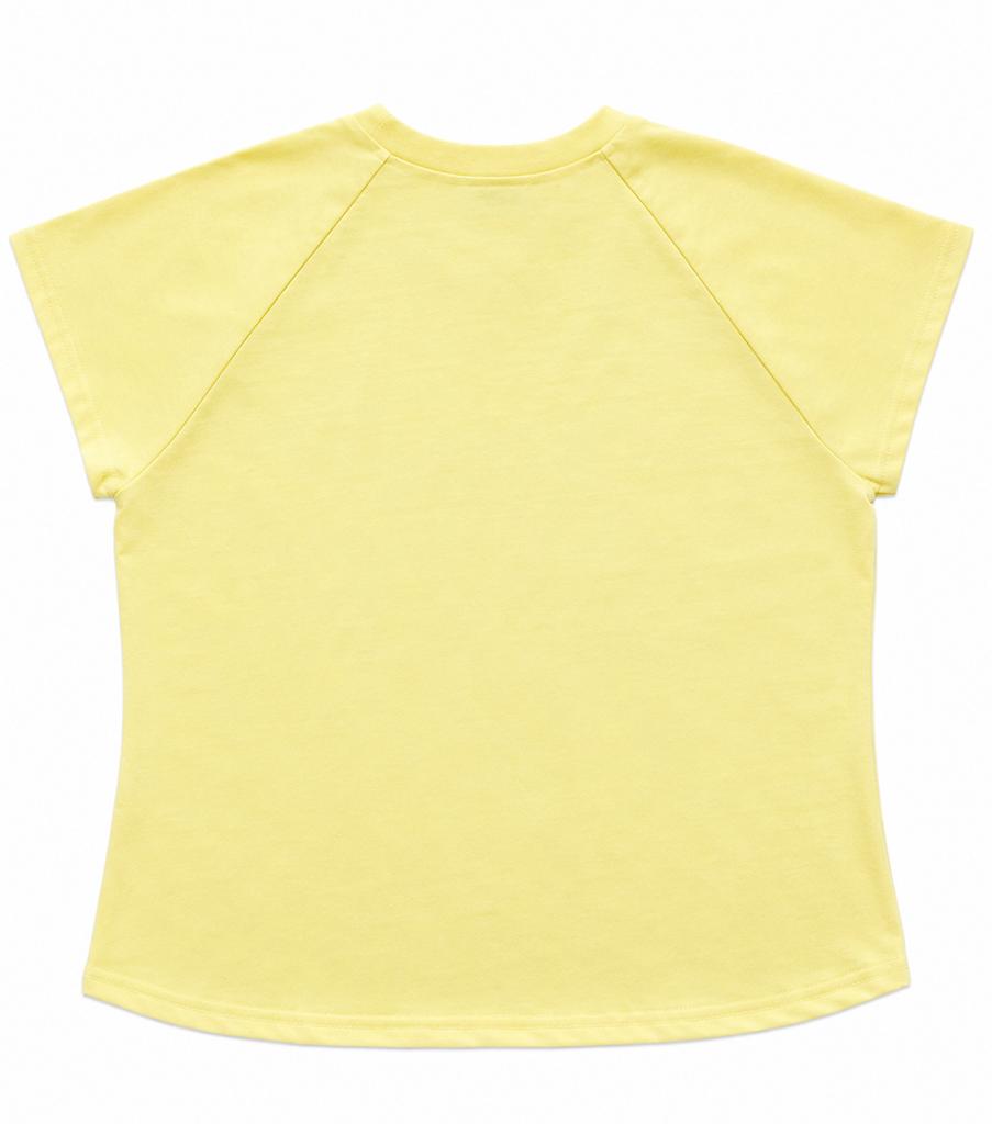 Sseulibaisseuli Cat Star Logo T-Shirt Butter Yellow
