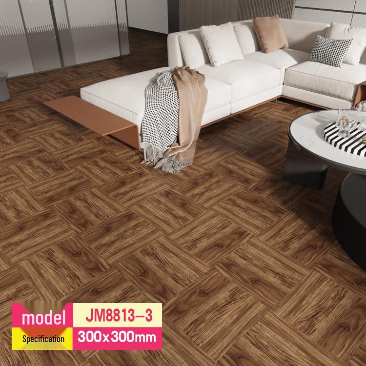 Self-Adhesive PVC Marble Tile Sticker - SPC Stone Plastic Flooring for Home Renovation