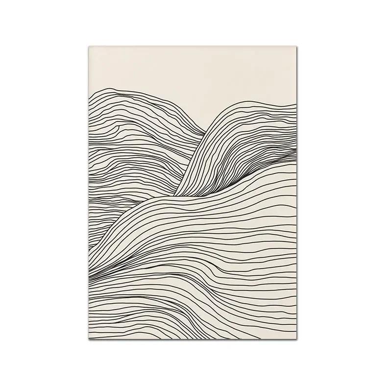 Skandinavische Minimalistische Wandkunst Minimalistischer Druck Leinwandbild Poster für Schlafzimmer Moderne Heimdekoration