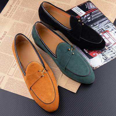 Μόδα Κλασικά Casual Loafers Ανδρικά Παπούτσια από Δέρμα Μοσχαριού Κομψή Μόδα Γραφείου Καθημερινά Slip-on Άνετα Εξωτερικού Χώρου Υποδήματα Ενηλίκων 3 Χρώματα Σχέδιο
