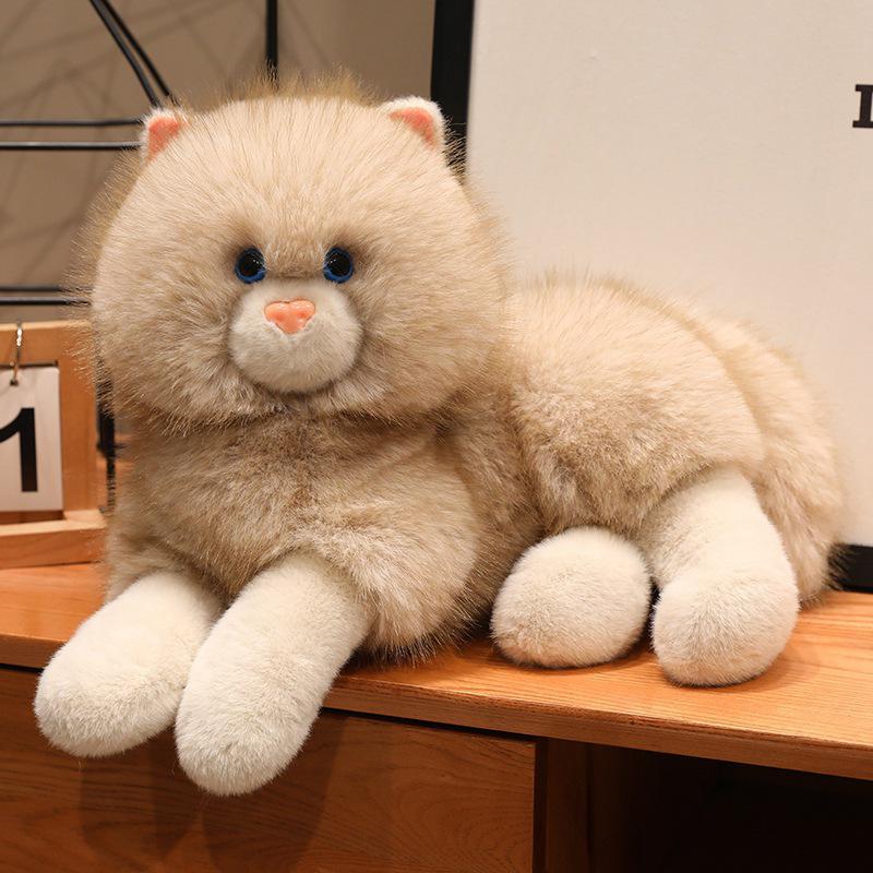 Realistic Cat & Dog Plush Animal Figurines: Cute, Soothing, and Interactive Toys