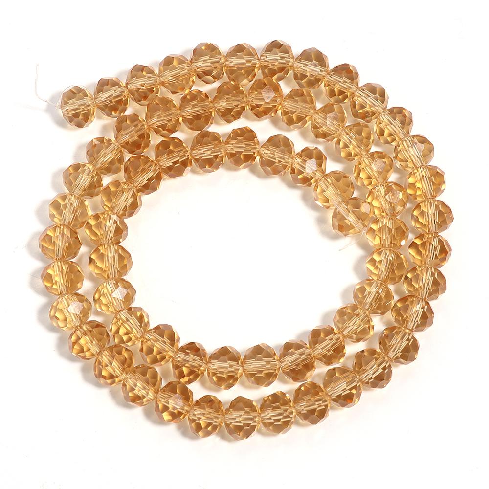 55-108pcs/lot 3/4/6/8/10mm Colorful Faceted Crystal Glass Beads Abacus Beads Loose Spacer Beads For Jewelry Making Accessories