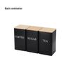 In-Stock Minimalist Metal Tea Caddy with Bamboo Lid for Snacks, Coffee, and Candy Storage