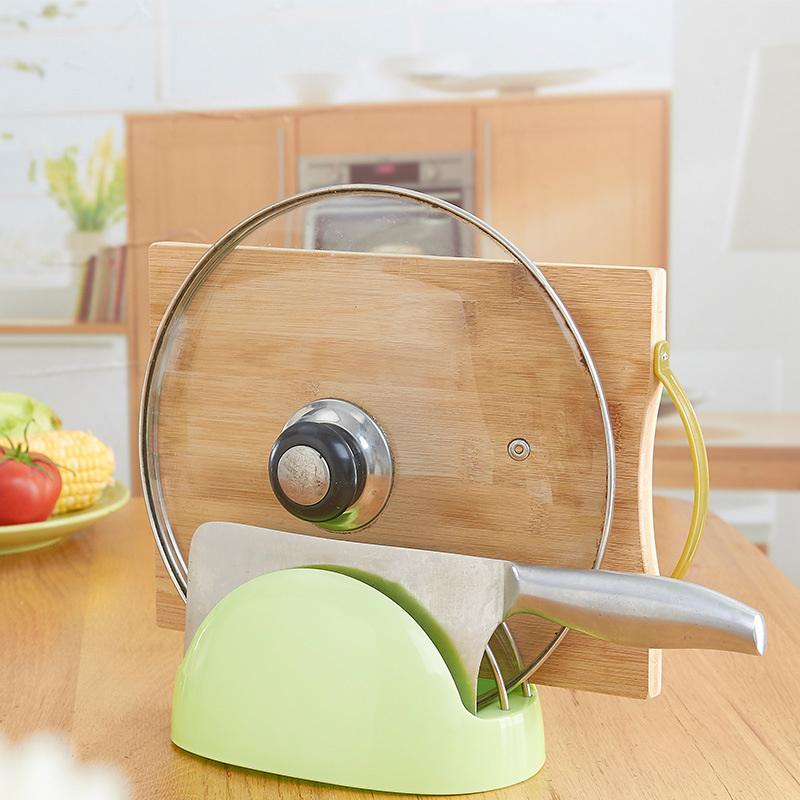 3 Color Kitchen Racks Cutting Board & Pot Cover Storage Racks Chopper Shelves Dishes Goods Organzier Home Kitchen Accessories