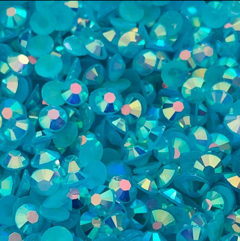 Hot Sale Bulk Package Non Hotfix Flatback Jelly Black AB Resin Rhinestones 2mm 3mm 4mm 5mm 6mm for DIY Crafts
