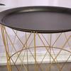 Metal Detachable Tea Table, which has Large Storage Capacity, is Suitable for Home and Office Table