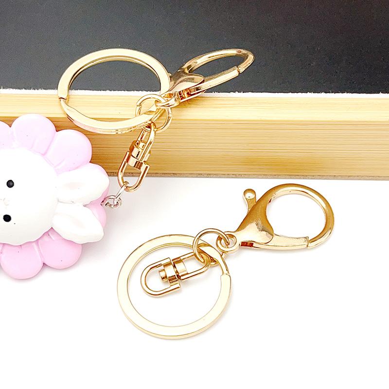 6/30Pcs Metal Large Lobster Clasp Key Chain Separation Ring Key Clasp Lock Ring Home DIY Bag Toy Pendant Accessories