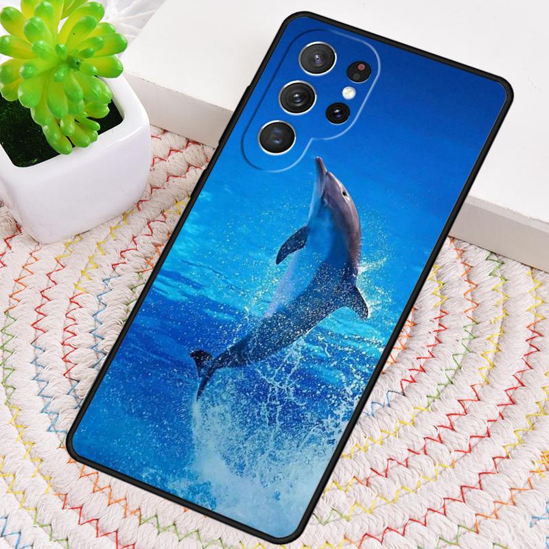 

Cute Dolphin Ocean Phone Case for Samsung Galaxy note 10 pro S26 Ultra S23 S24 FE S25 S21 S22 PLUS shockproof Cove Galaxy S24+
