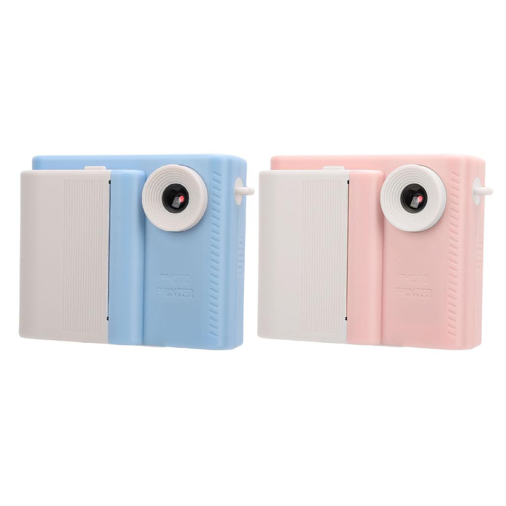 Cámara Infantil con Impresión con 3 Rollos de Papel de Impresión HD Doble Lente Grabadora de Fotos y Video para Juego al Aire Libre Pho
