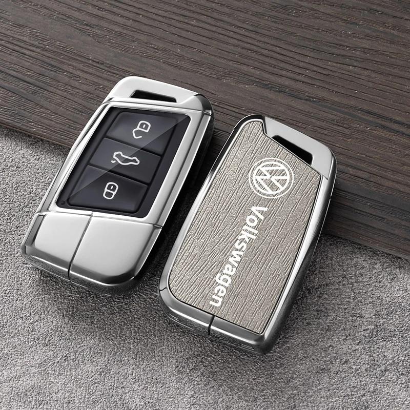 

VW GTI GOLF 2026 Hot For VW VOLKSWAGEN Alloy Leather Car Smart Remote Key Case Fob Cover Protector Shell For Volkswagen VW Magot