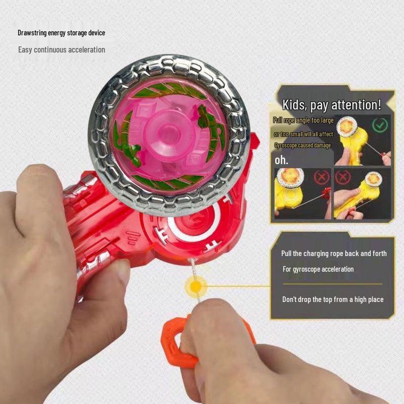Luminous Rotating Gyro Flashing Toy for Kids
