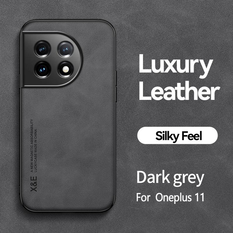 Funda For OnePlus 11 5G Case Car Magnetic Holder Leather Phone Cover For One Plus 11 OnePlus11 Shockproof Silicone Protect Coque