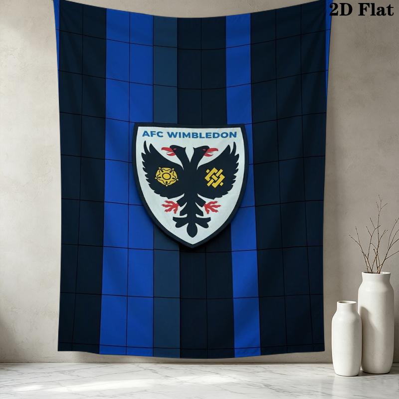 AFC Wimbledon Wandteppich Ästhetisches Wandbehang Gedruckter Stoffdecke Dekorative Wandteppiche für Schlafzimmer Wohnzimmer Heimdekoration