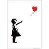 [Made In Japan] Beverly 300 Piece Jigsaw Puzzle Balloon Girl (26 X 38cm) 83-111 Black and White